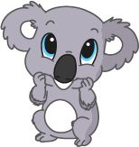 Bügelbild  Velour/Flock Bügelapplikation: Koala