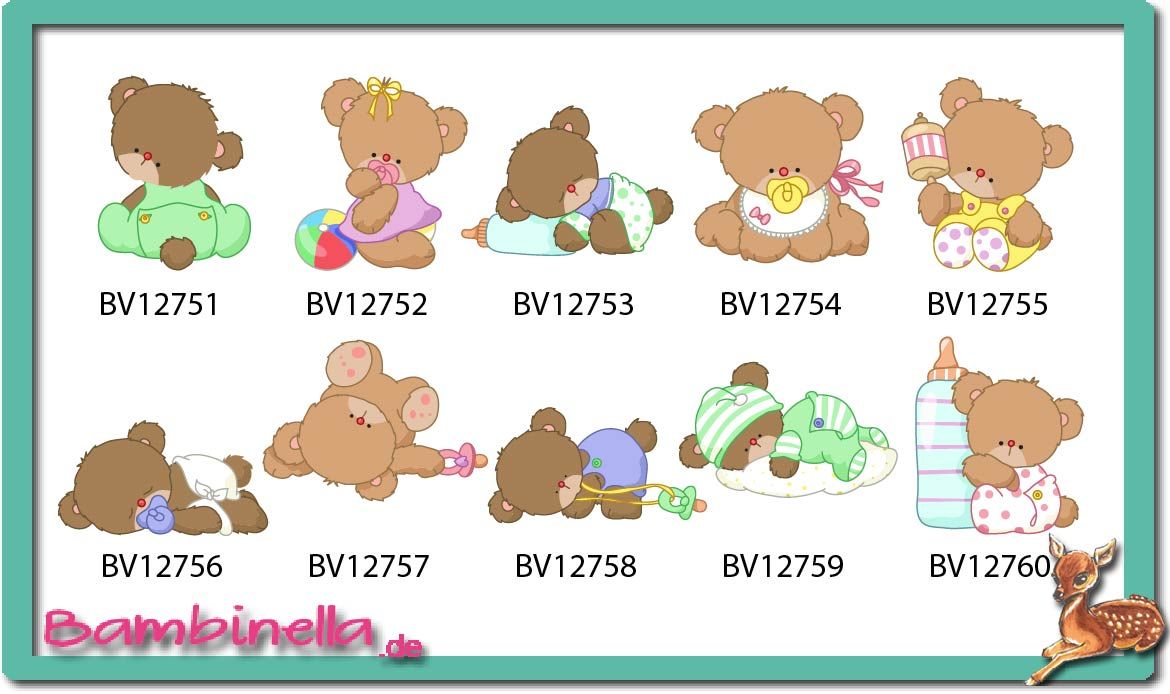 Bügelbild  Velour/Flock Bügelapplikation: Bär