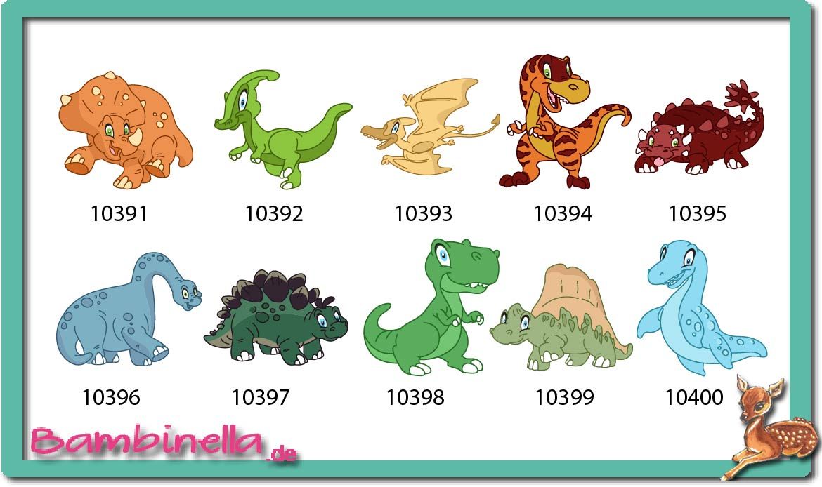 Bügelbild  Velour/Flock Bügelapplikation: Dinosaurier