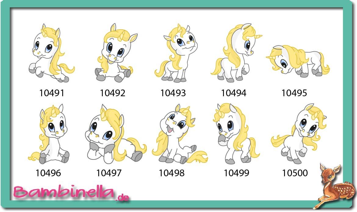 Bügelbild  Velour/Flock Bügelapplikation: Einhorn