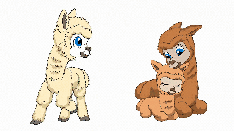 Stickerparade - Alpaca - 10 Sticker