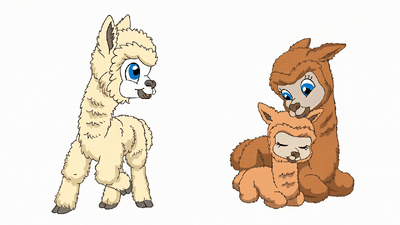 Stickerparade - Alpaca - 10 Sticker