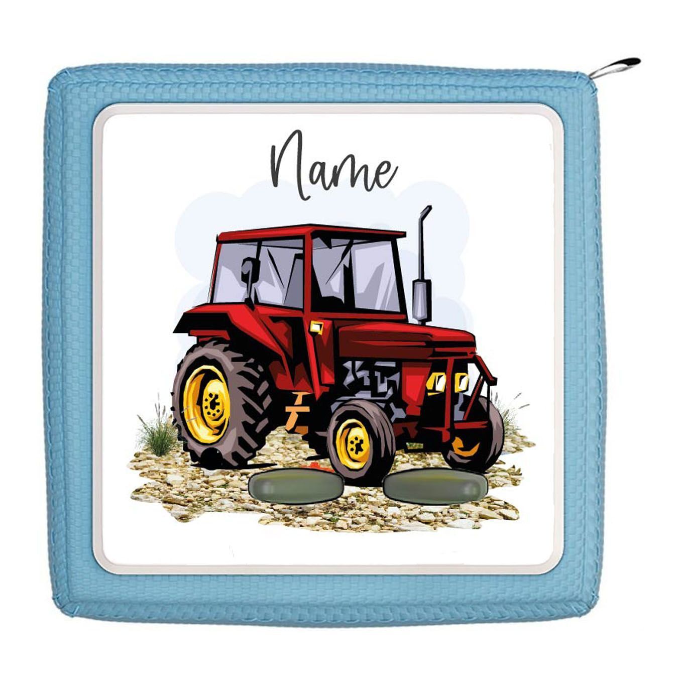 Toniebox Schutzfolie  - personalisierbar | Traktor rot