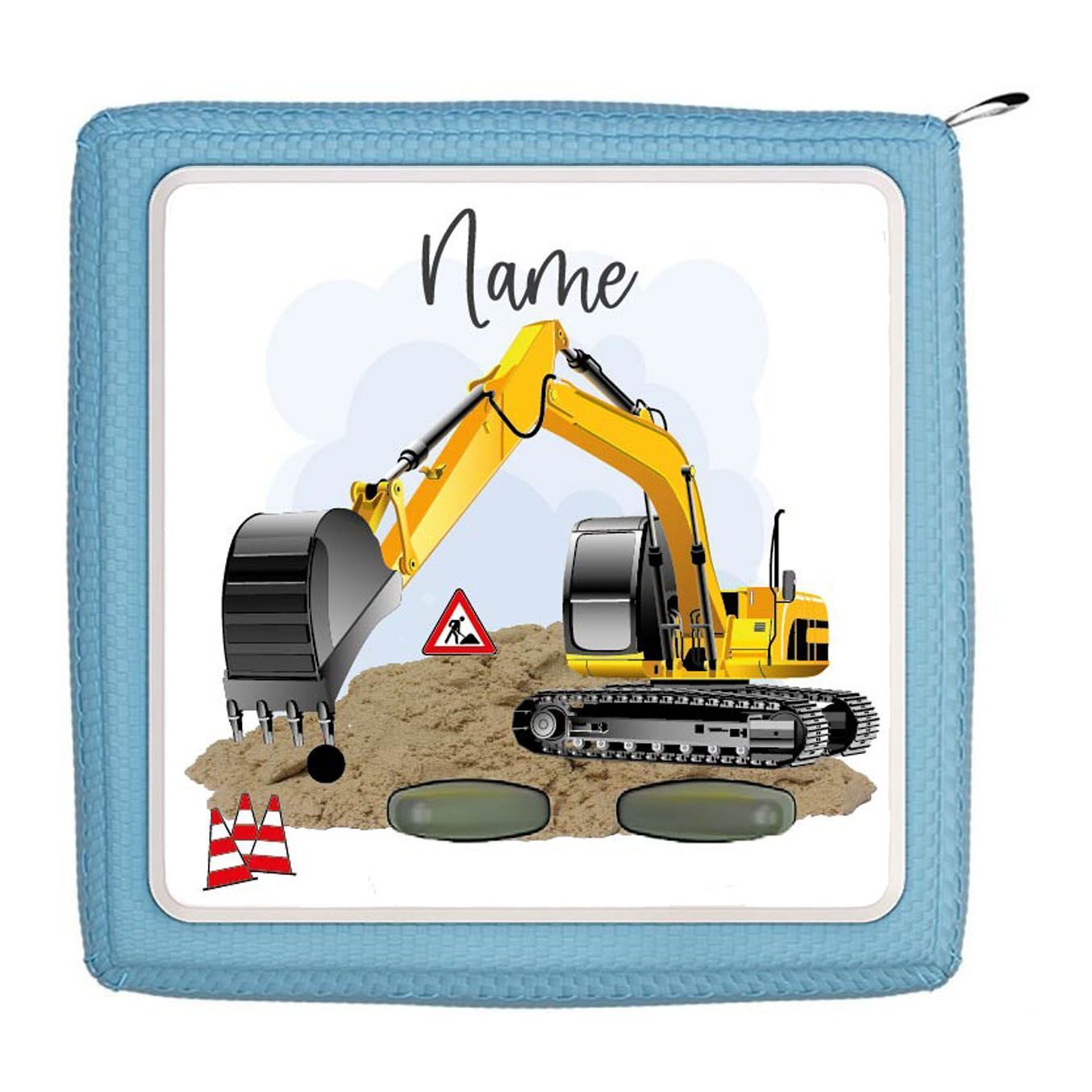 Toniebox Schutzfolie  - personalisierbar | Baustelle Bagger
