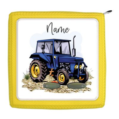 Toniebox Schutzfolie  - personalisierbar | Traktor blau