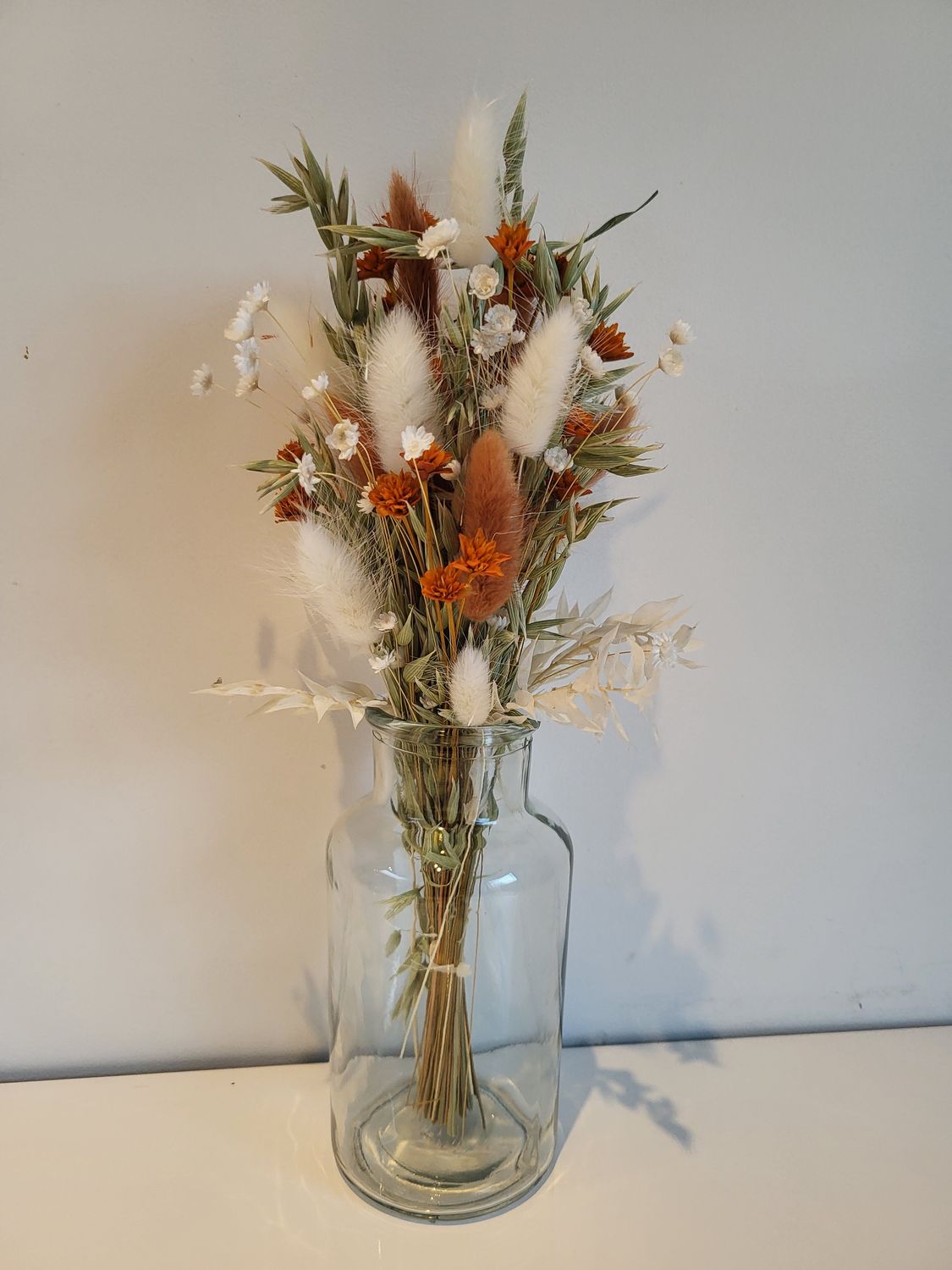 Rijkelijk gevuld boeket droogbloemen - Feels like spring (grootste maat van de kleinere boeketjes)