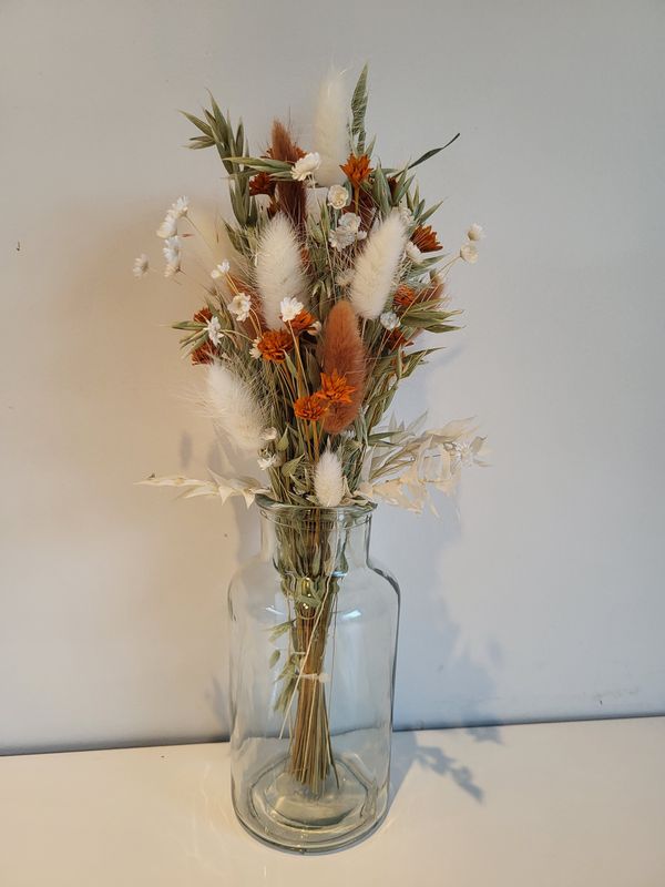 Rijkelijk gevuld boeket droogbloemen - Feels like spring (grootste maat van de kleinere boeketjes)