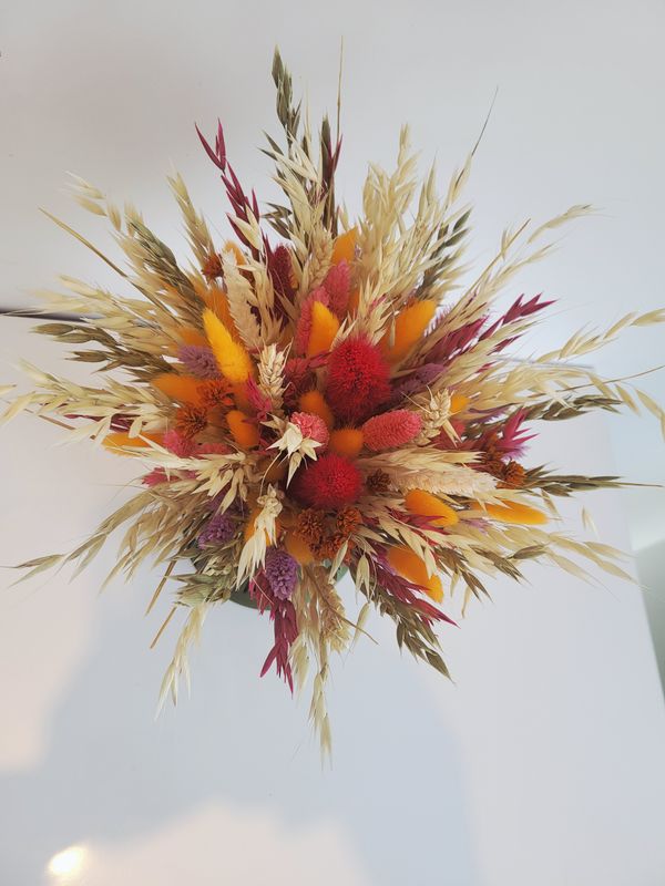 Bruidsboeketten droogbloemen