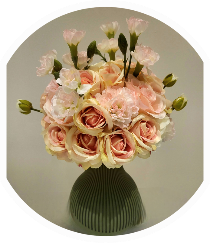 Bruidsboeketten uit kunstbloemen