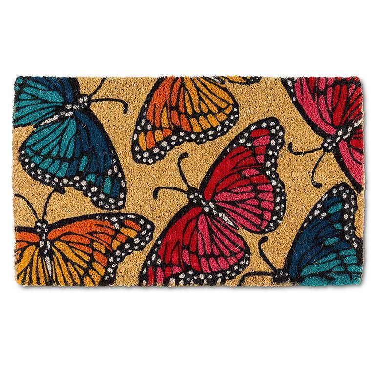 Coir Mat Butterflies
