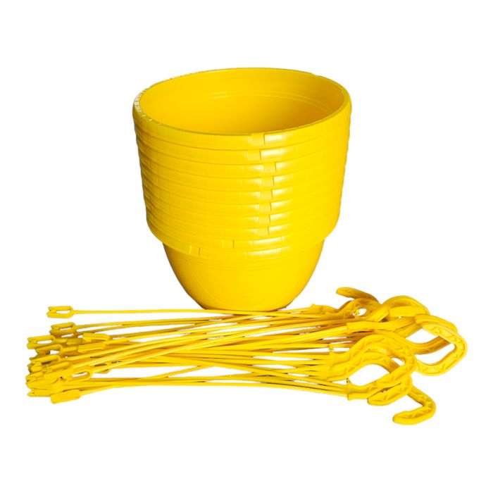 Hanging Basket 25cm Yellow