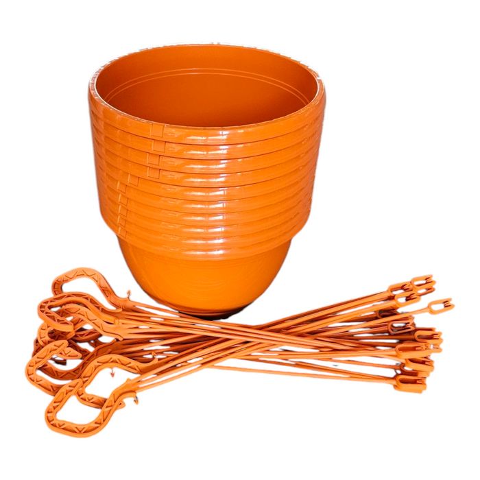 Hanging Basket 25cm Orange