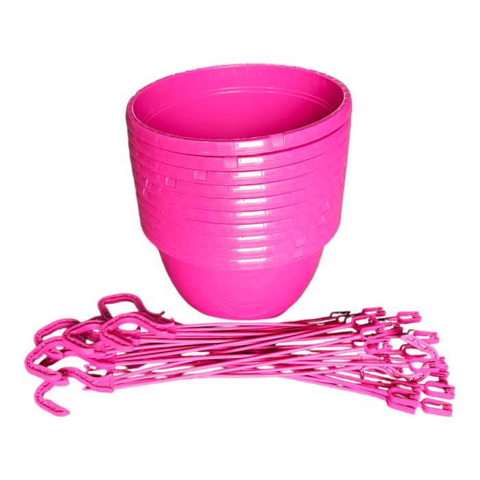 Hanging Basket 25cm Pink