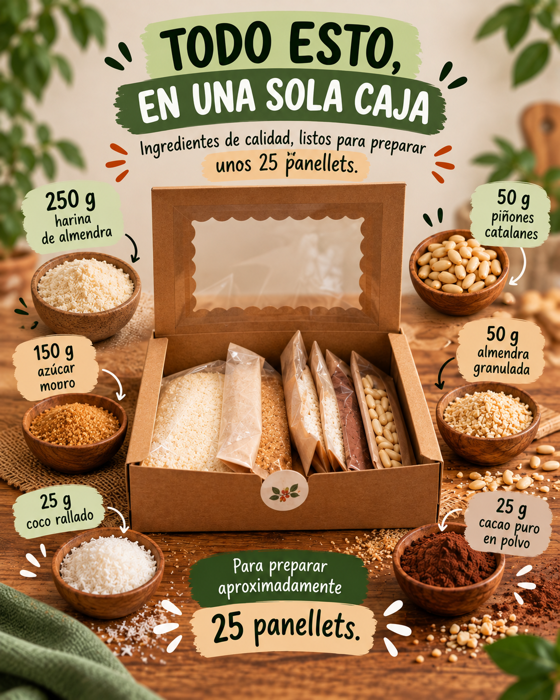 Set para 25 panellets