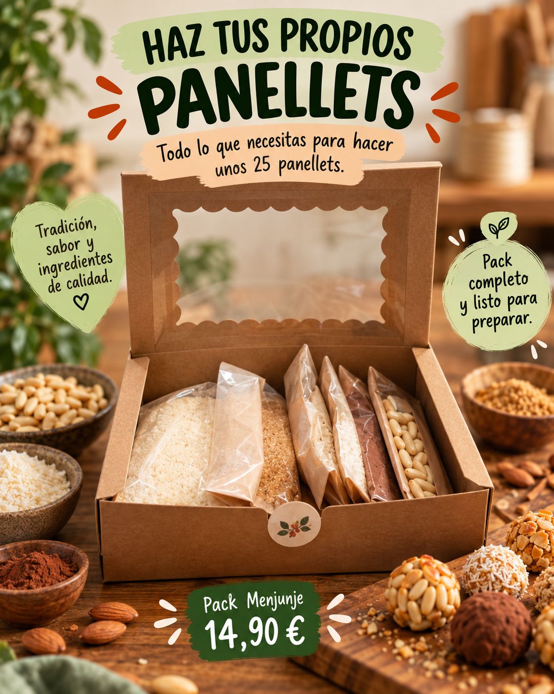 Set para 25 panellets