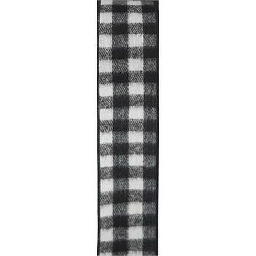Buffalo Plaid Black/White #40x25yd