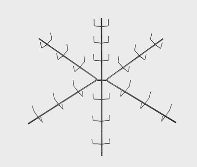 20"Snowflake Clamp Wreath Ring