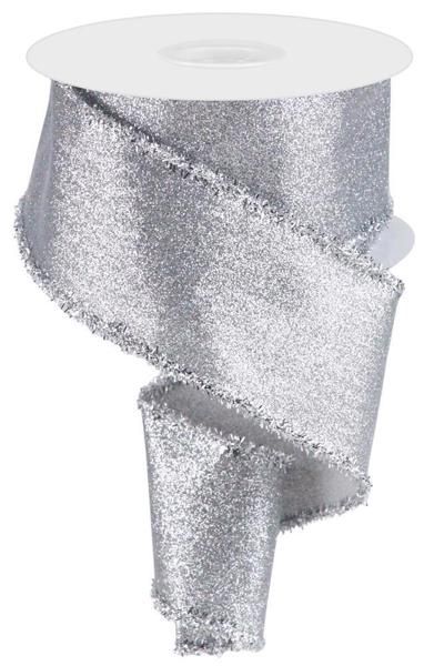 Shimmer Glitter/Tinsel Silver 2.5"x100ft