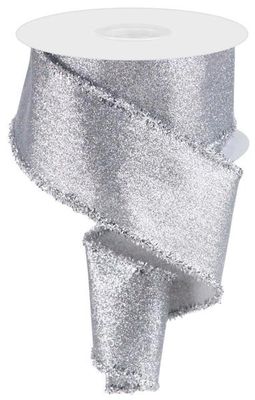 Shimmer Glitter/Tinsel Silver 2.5"x100ft