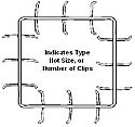 18" Clamp Square - 25 per box