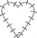 18" Clamp Heart /25 per box