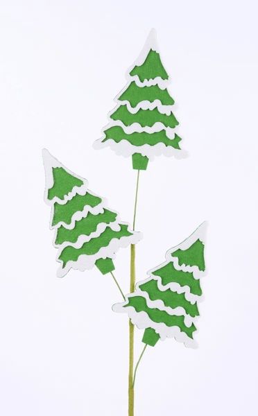 30"H Glitter/Felt Pine Tree Spray