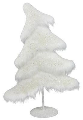 White Fabric Sequin Tree