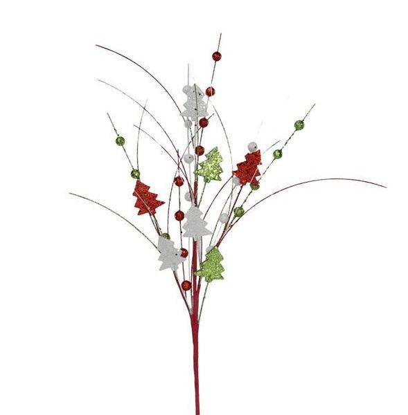 25"L Glitter Pine Tree Spray