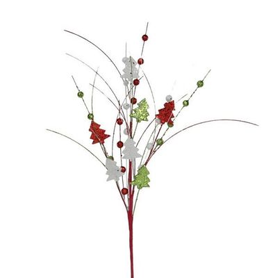 25"L Glitter Pine Tree Spray