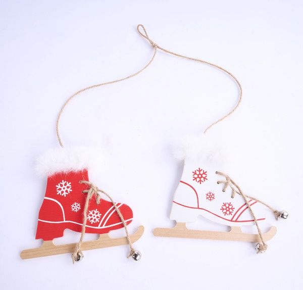 4.5"H Double-Sided Skates Ornament
