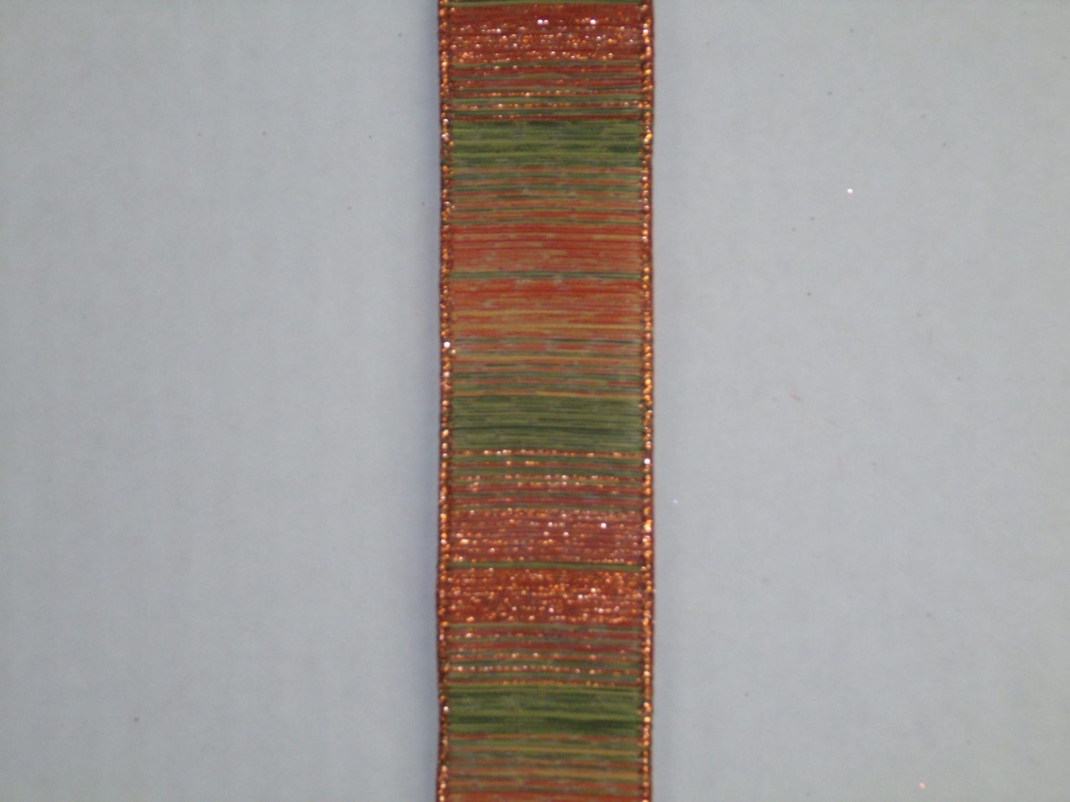 Orange/Moss/Copper Metallic 1.5" X 25yds.