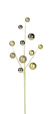 24"L Mixed Vp Ball Spray GOLD