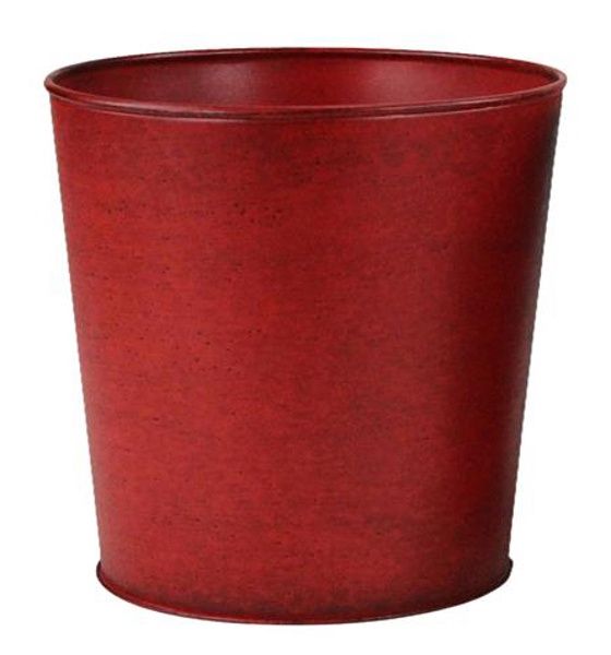 10"Dia x 9.5"H Ant. Red Porch Pot