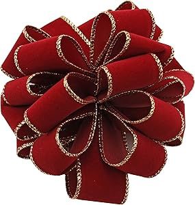 Value Velvet #9x50yd - Burgundy/Gold Edge