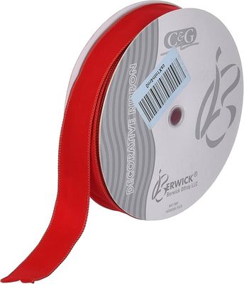 Value Velvet #9x50 yd Red/Wired