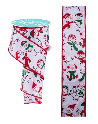 2.5"x100ft Snowman w/ Christmas Lights