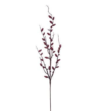 Burgundy Oval Berry Spray