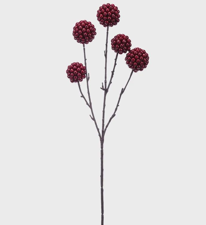 Burgundy Berry Ball Spray