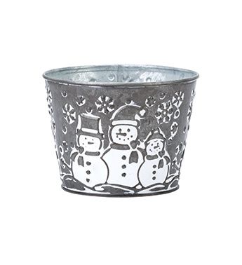 5" Snowmen Pot Cover