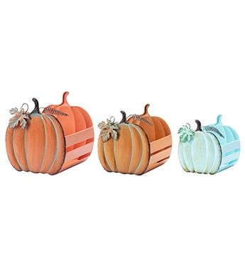 Pumpkin Planter, Set of 3