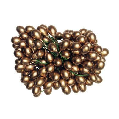 Gold Holly Berries 5 gross/bag