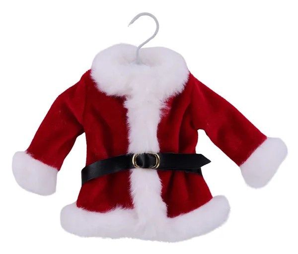 Set of 6 ~ 7"W x 6"L Santa Coat Ornaments