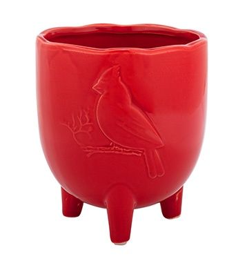 Cardinal Embossed Pot