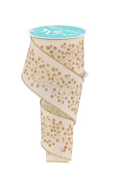 Snow Berry On Faux Royal Ivory/Gold