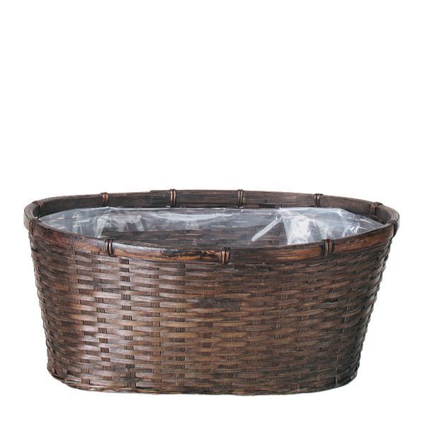 Oval Bamboo Basket (Peanut)