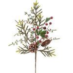 Red Berry Pinecone Spray