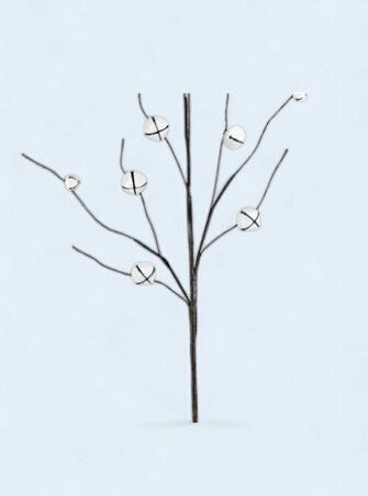 31"L Matte White Jingle Bell