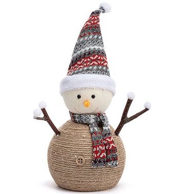 Large Rope Knit Snowman