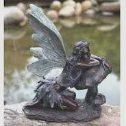Bronze Fairy on Mushroom
