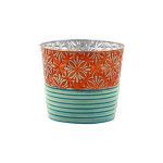 Coral / Teal Pot Cover